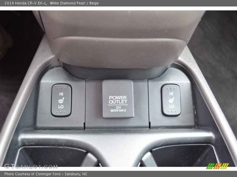 White Diamond Pearl / Beige 2014 Honda CR-V EX-L