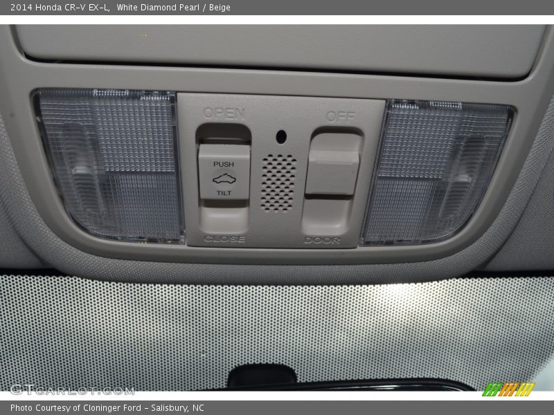White Diamond Pearl / Beige 2014 Honda CR-V EX-L