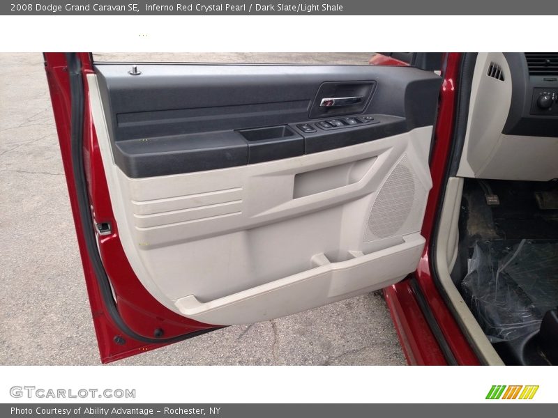 Inferno Red Crystal Pearl / Dark Slate/Light Shale 2008 Dodge Grand Caravan SE