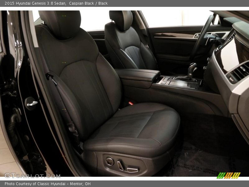 Caspian Black / Black 2015 Hyundai Genesis 3.8 Sedan