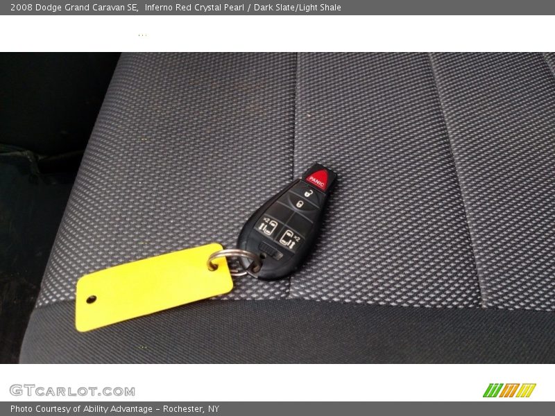 Inferno Red Crystal Pearl / Dark Slate/Light Shale 2008 Dodge Grand Caravan SE