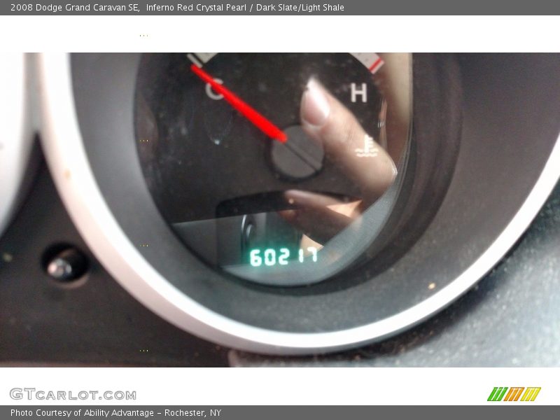 Inferno Red Crystal Pearl / Dark Slate/Light Shale 2008 Dodge Grand Caravan SE