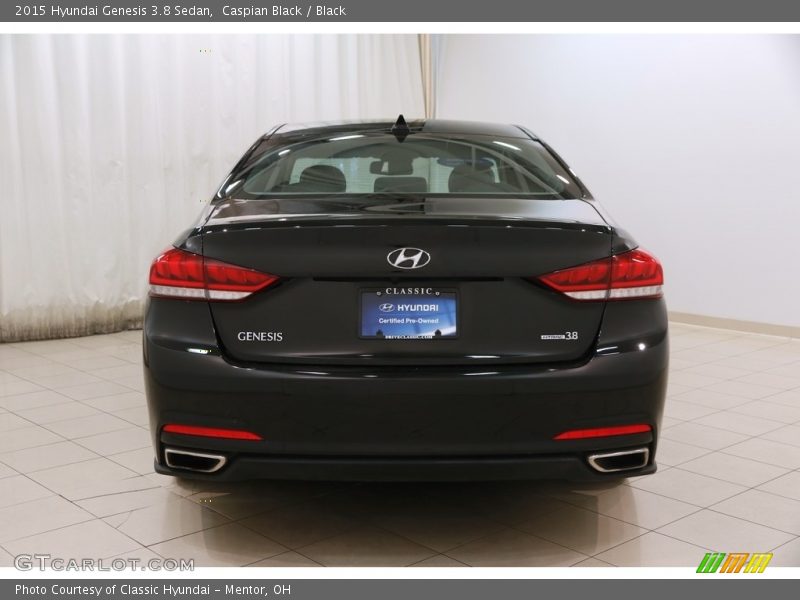 Caspian Black / Black 2015 Hyundai Genesis 3.8 Sedan