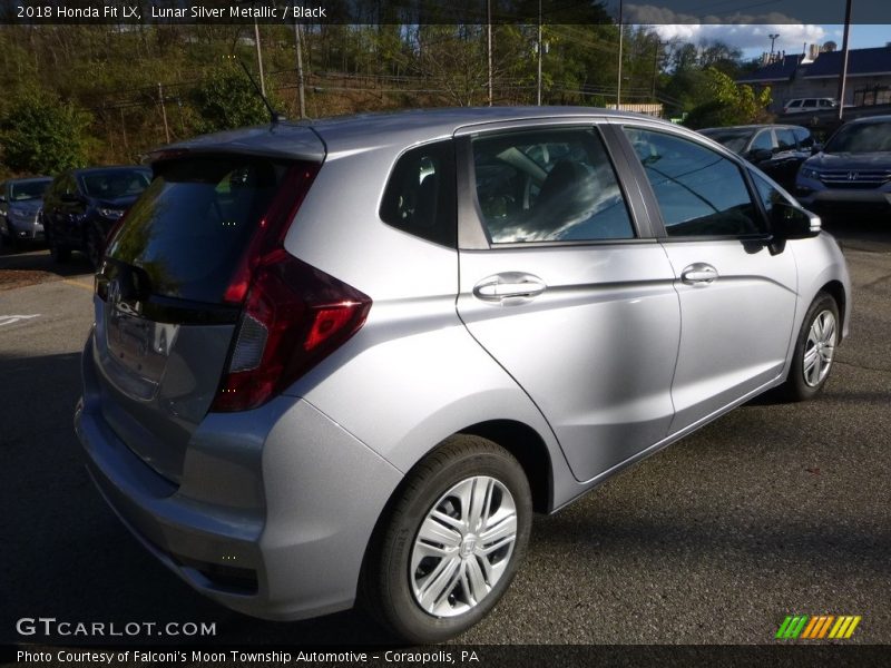 Lunar Silver Metallic / Black 2018 Honda Fit LX