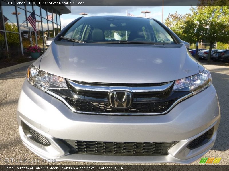Lunar Silver Metallic / Black 2018 Honda Fit LX