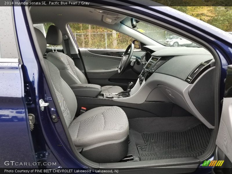 Pacific Blue Pearl / Gray 2014 Hyundai Sonata SE