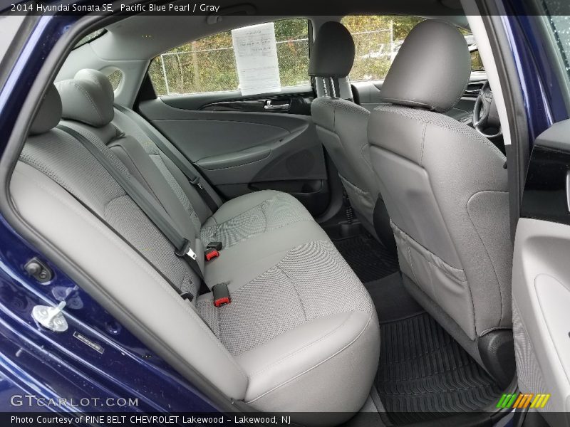 Pacific Blue Pearl / Gray 2014 Hyundai Sonata SE