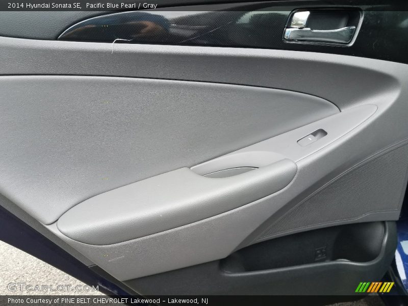 Pacific Blue Pearl / Gray 2014 Hyundai Sonata SE