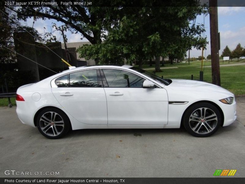 Polaris White / Jet 2017 Jaguar XE 35t Premium