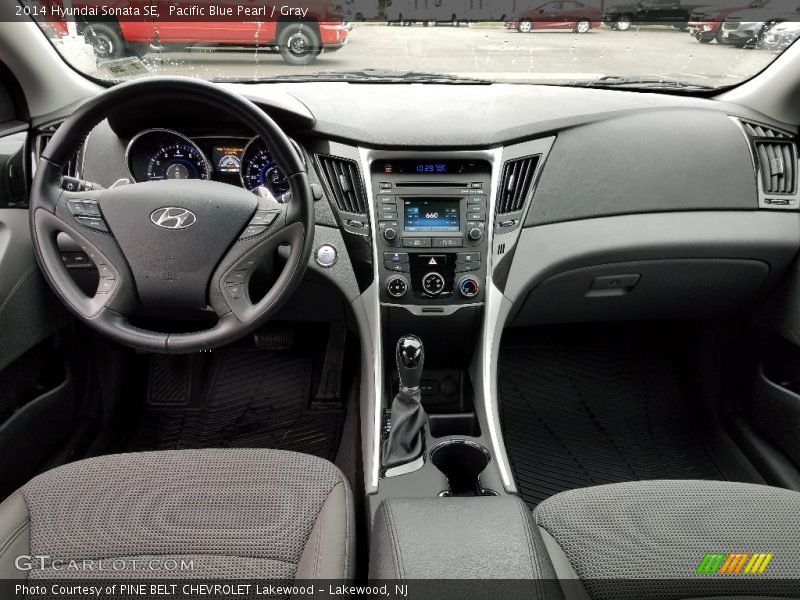 Pacific Blue Pearl / Gray 2014 Hyundai Sonata SE