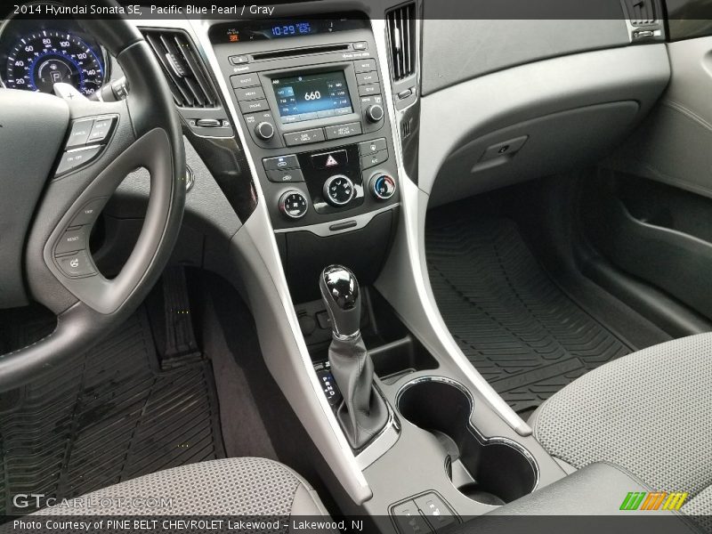 Pacific Blue Pearl / Gray 2014 Hyundai Sonata SE