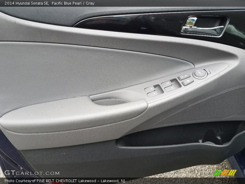 Pacific Blue Pearl / Gray 2014 Hyundai Sonata SE