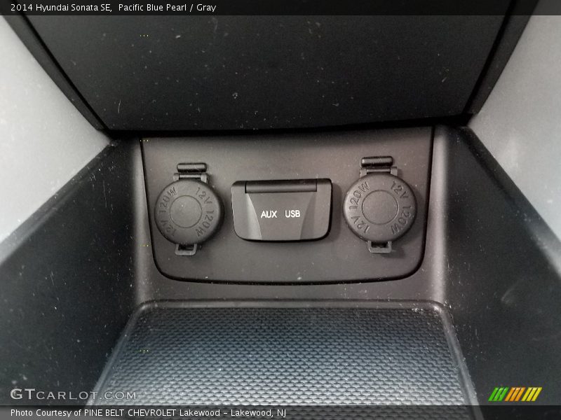 Pacific Blue Pearl / Gray 2014 Hyundai Sonata SE