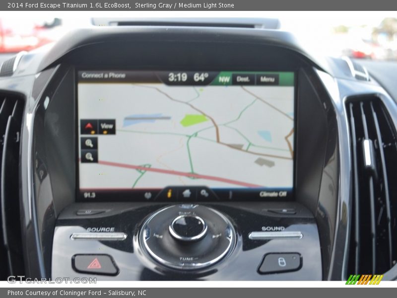 Sterling Gray / Medium Light Stone 2014 Ford Escape Titanium 1.6L EcoBoost