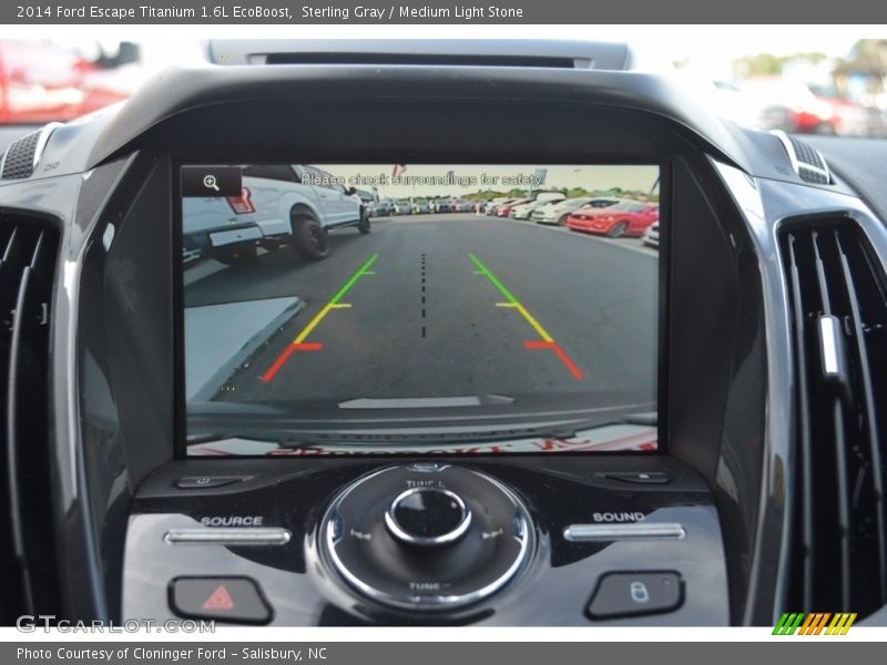 Sterling Gray / Medium Light Stone 2014 Ford Escape Titanium 1.6L EcoBoost
