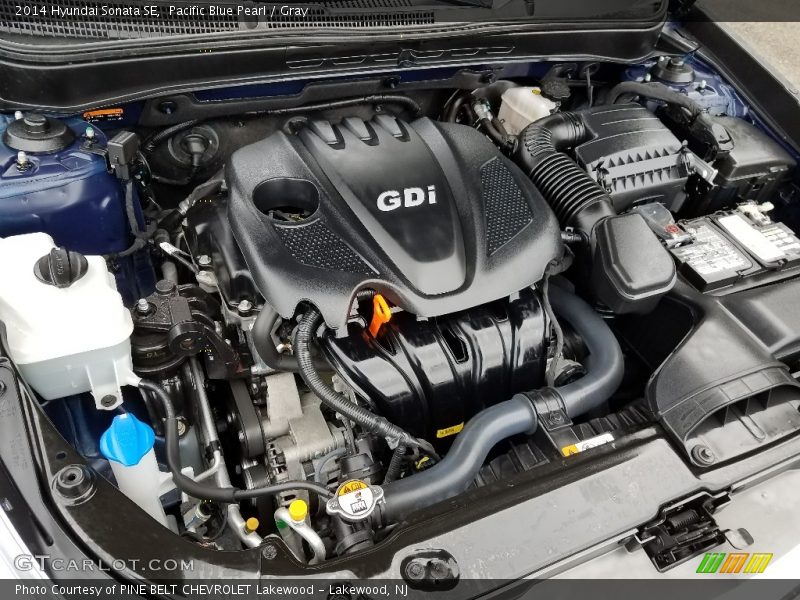 Pacific Blue Pearl / Gray 2014 Hyundai Sonata SE