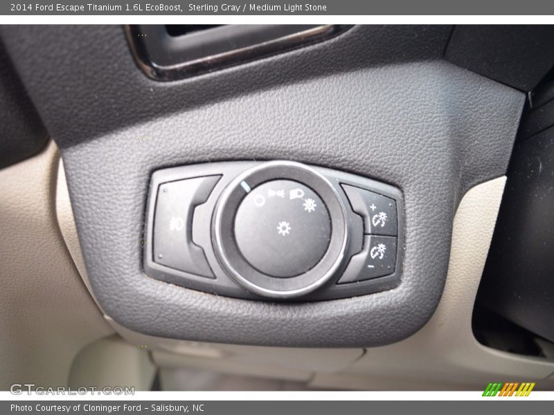 Sterling Gray / Medium Light Stone 2014 Ford Escape Titanium 1.6L EcoBoost