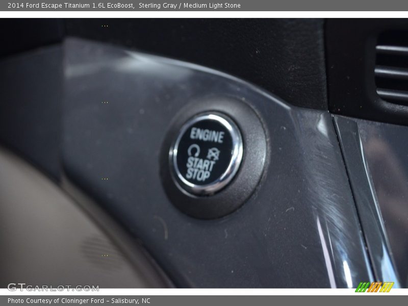 Sterling Gray / Medium Light Stone 2014 Ford Escape Titanium 1.6L EcoBoost