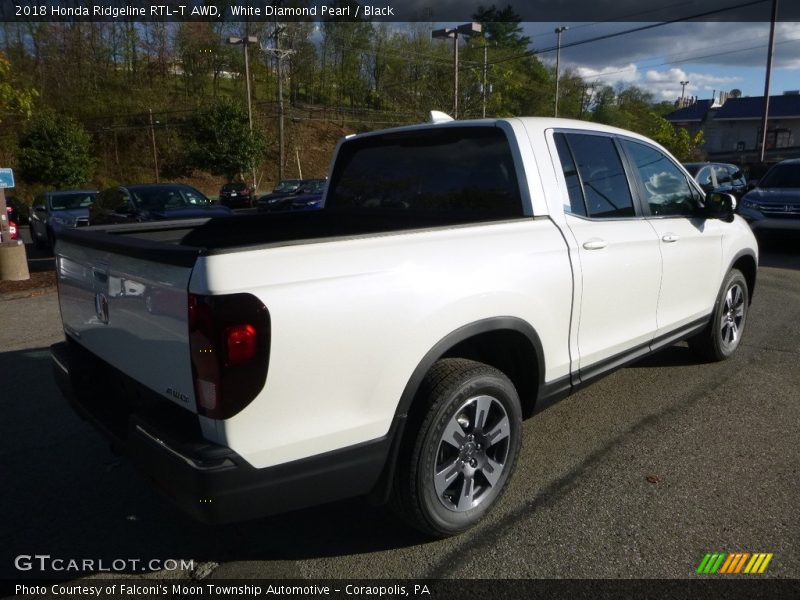 White Diamond Pearl / Black 2018 Honda Ridgeline RTL-T AWD