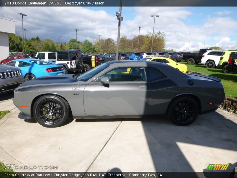 Destroyer Gray / Black 2018 Dodge Challenger T/A 392