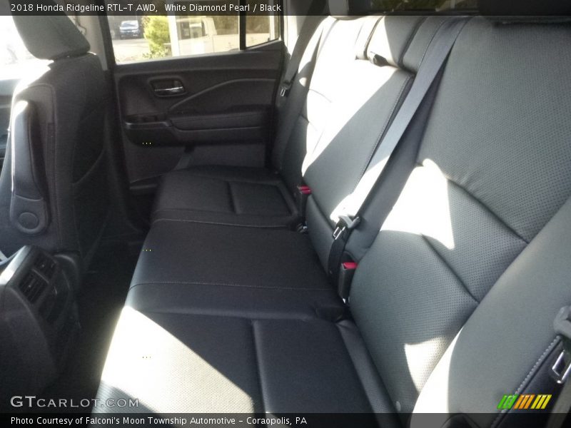 White Diamond Pearl / Black 2018 Honda Ridgeline RTL-T AWD