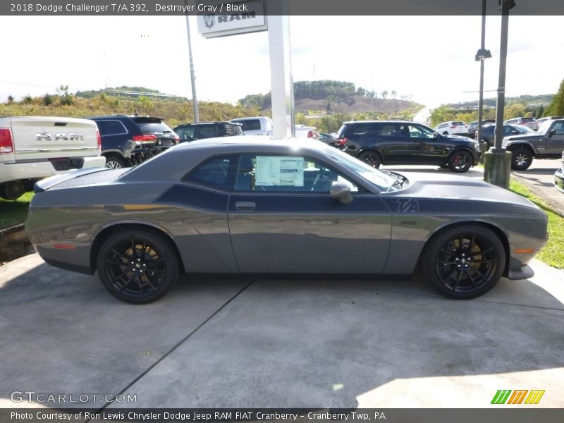Destroyer Gray / Black 2018 Dodge Challenger T/A 392