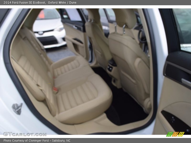 Oxford White / Dune 2014 Ford Fusion SE EcoBoost