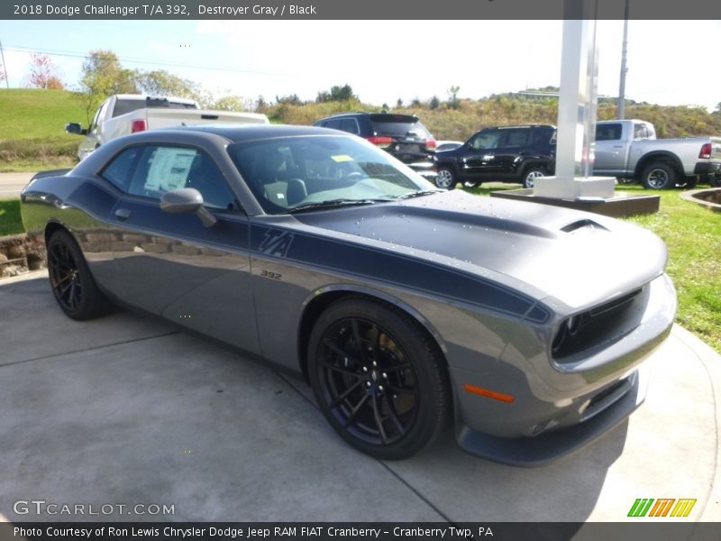Destroyer Gray / Black 2018 Dodge Challenger T/A 392