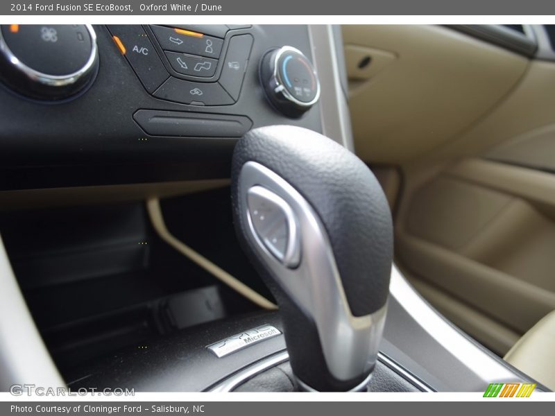 Oxford White / Dune 2014 Ford Fusion SE EcoBoost