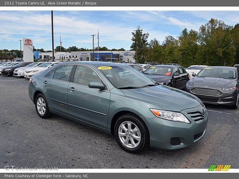 Aloe Green Metallic / Bisque 2011 Toyota Camry LE