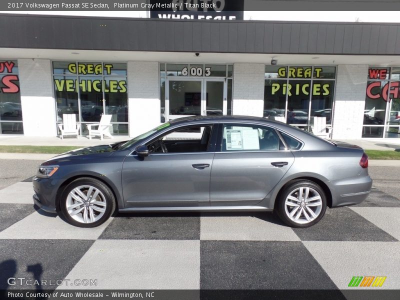 Platinum Gray Metallic / Titan Black 2017 Volkswagen Passat SE Sedan