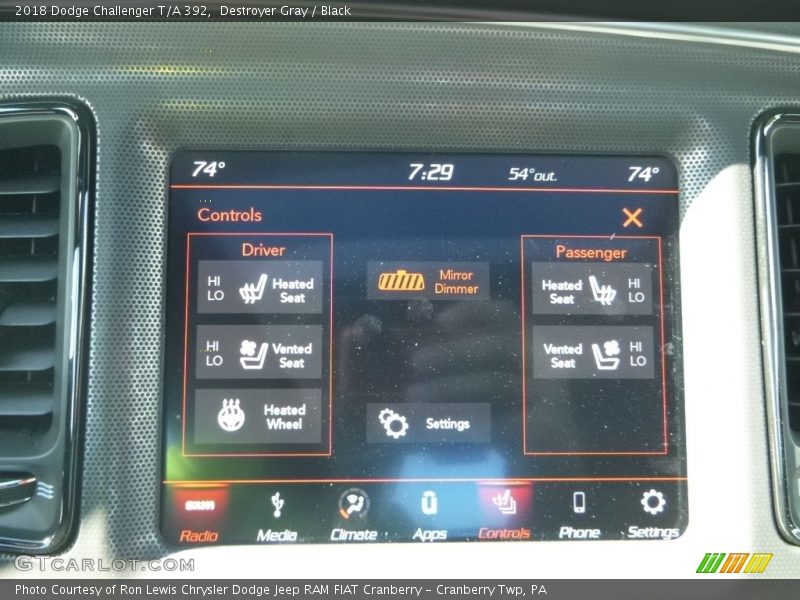 Destroyer Gray / Black 2018 Dodge Challenger T/A 392