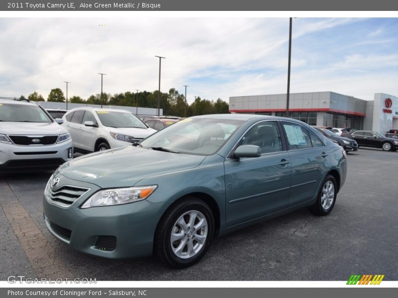 Aloe Green Metallic / Bisque 2011 Toyota Camry LE