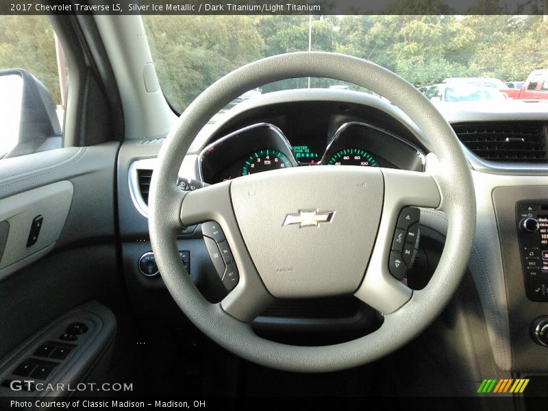 Silver Ice Metallic / Dark Titanium/Light Titanium 2017 Chevrolet Traverse LS