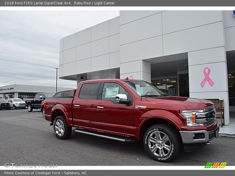 Ruby Red / Light Camel 2018 Ford F150 Lariat SuperCrew 4x4