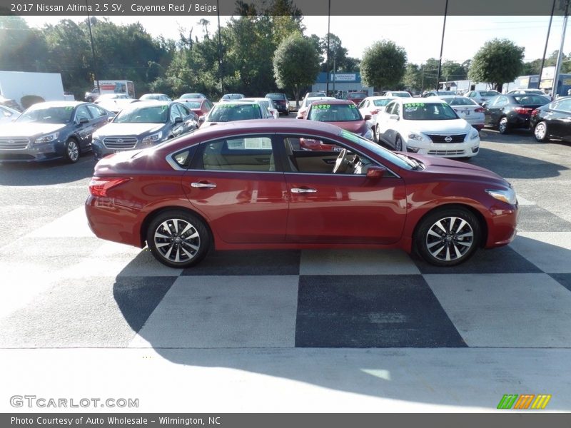 Cayenne Red / Beige 2017 Nissan Altima 2.5 SV