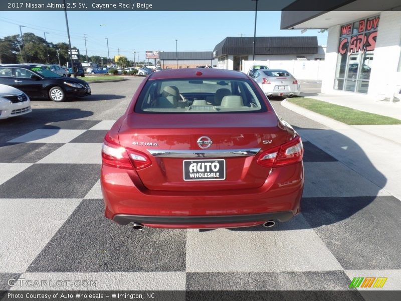 Cayenne Red / Beige 2017 Nissan Altima 2.5 SV