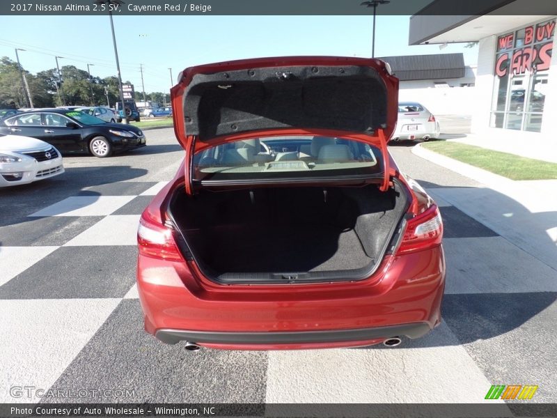 Cayenne Red / Beige 2017 Nissan Altima 2.5 SV