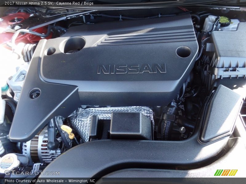 Cayenne Red / Beige 2017 Nissan Altima 2.5 SV