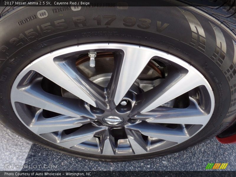 Cayenne Red / Beige 2017 Nissan Altima 2.5 SV