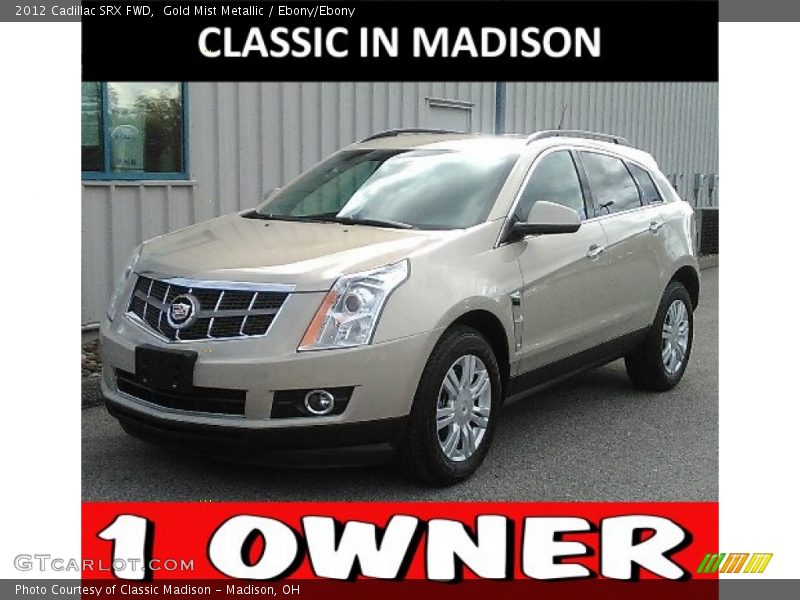 Gold Mist Metallic / Ebony/Ebony 2012 Cadillac SRX FWD