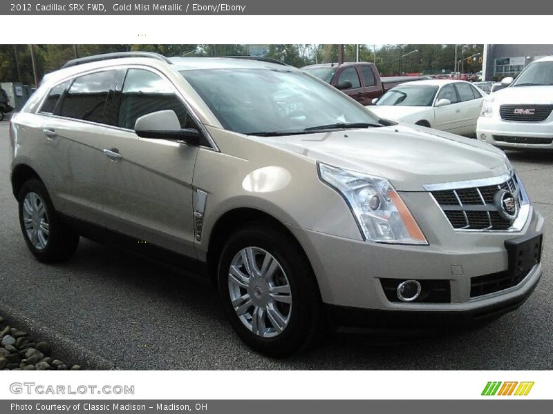 Gold Mist Metallic / Ebony/Ebony 2012 Cadillac SRX FWD