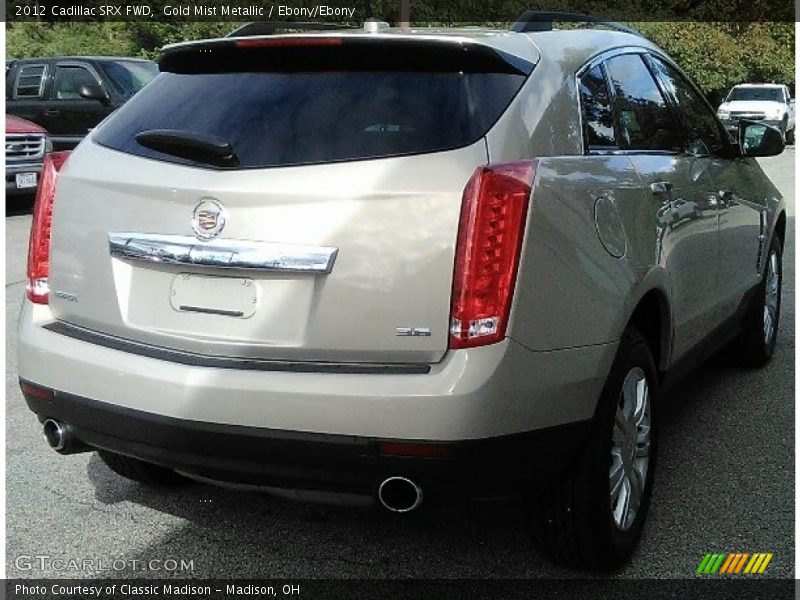 Gold Mist Metallic / Ebony/Ebony 2012 Cadillac SRX FWD