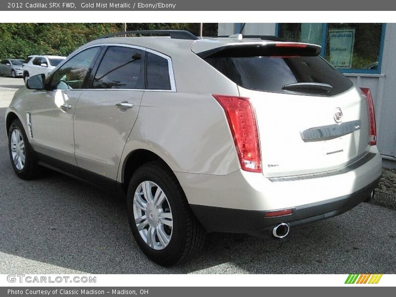 Gold Mist Metallic / Ebony/Ebony 2012 Cadillac SRX FWD