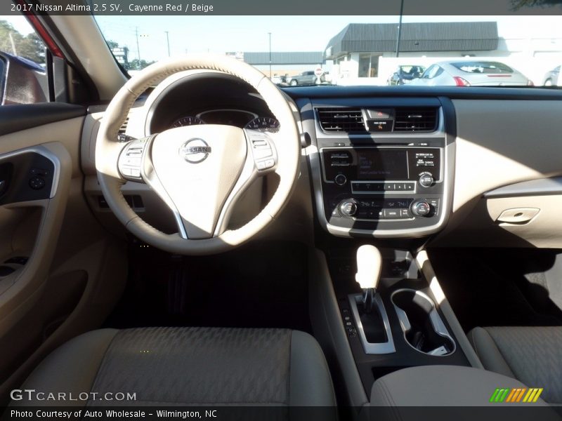 Cayenne Red / Beige 2017 Nissan Altima 2.5 SV