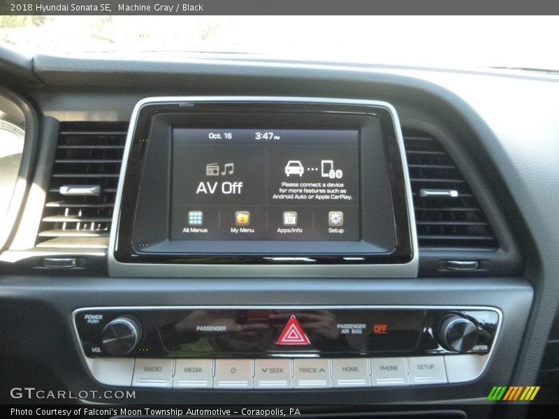 Machine Gray / Black 2018 Hyundai Sonata SE