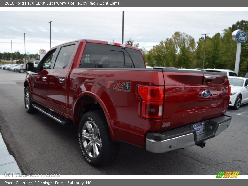 Ruby Red / Light Camel 2018 Ford F150 Lariat SuperCrew 4x4