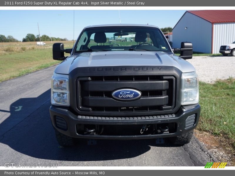 Ingot Silver Metallic / Steel Gray 2011 Ford F250 Super Duty XL Regular Cab 4x4