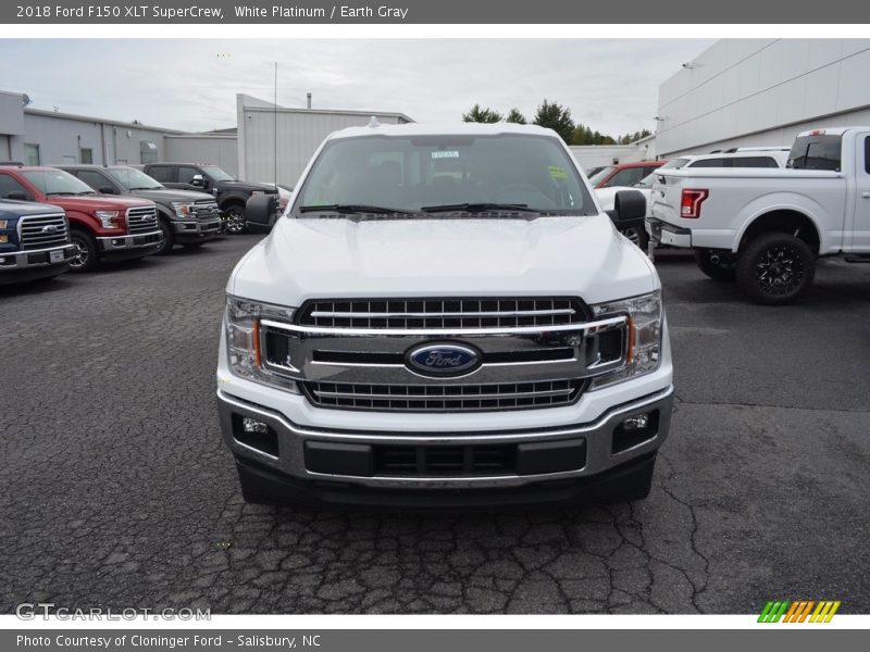 White Platinum / Earth Gray 2018 Ford F150 XLT SuperCrew