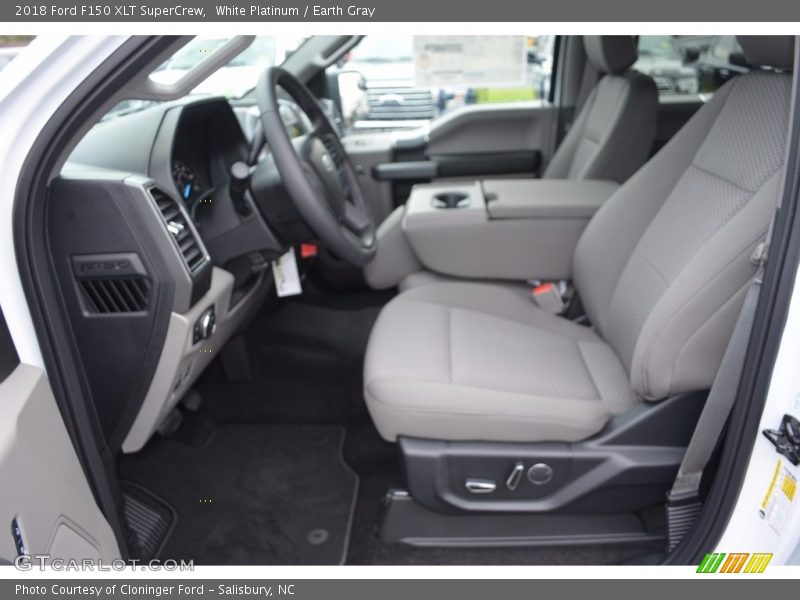 White Platinum / Earth Gray 2018 Ford F150 XLT SuperCrew